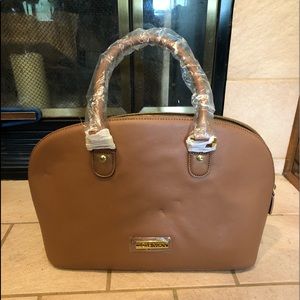 NEW LEATHER BAG BY JOY/IMAN